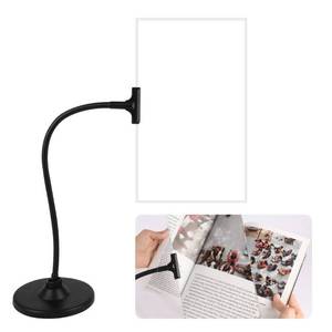 lot 67778 image: 4X Magnifying Glass with Stand, 10x6 Flexible Gooseneck Magnifying, Large Page Magnifier for Reading Small Prints & Low Vision Seniors with Aging Eyes