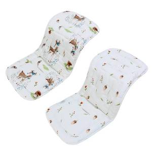 lot 67803 image: Baby Stroller Cushion,Infant Car Seat Insert-Reversible Universal Breathable and Soft Newborn Stroller Mat,100% Cotton Cover Toddler Seat Pad Liner-34x78cm,1 Pack(DeerHazelnut)