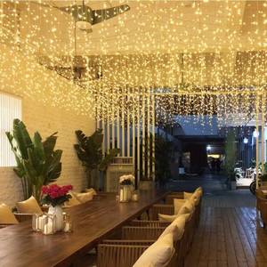 lot 67834 image: GTSYDING LED Icicle String Lights, Christmas Icicle Lights 16.4FT 216 LEDs Window Curtain Starry Fairy Lights Plug in 8 Modes for Wedding Party Bedroom Garden Patio Outdoor Indoor (Warm White, 5)