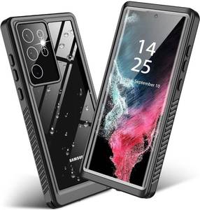 lot 67837 image: Goldju Waterproof Case with Built-in Screen Protector for Samsung Galaxy S22 Ultra 5G 6.8-inch