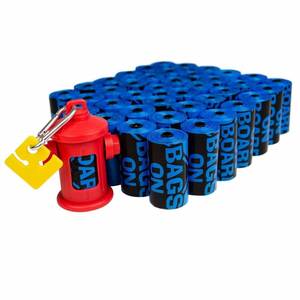 lot 67864 image: Bags on Board Dog Poop Bags  Leak Proof Dog Waste Bags  9 x14 Inches, -600 Blue Bags (3203940071)