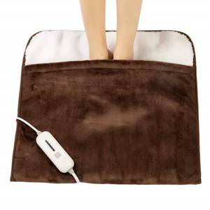 lot 67889 image: Gintao Electric Heated Foot Warmers for Men and Women,Foot Heating Pad Electric with Fast Heating Technology,Heating Pad Feet Warmer Auto Shut Off with 3 Temperature Setting,22 x 20 inches,Brown