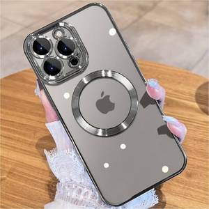lot 67899 image: JUESHITUO Magnetic Titanium Color for iPhone 15 Pro Max Case with Full Camera Protection No.1 Strong N56 Magnets Military Grade Drop Protection for Magsafe Women Girls Phone Case (6.7)-Titanium