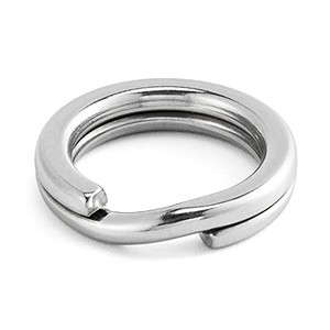 lot 67905 image: Alwonder -100 Pack Fishing Split Rings Stainless Steel Lure Rings, 9-400LB Hyper Wire Fishing Rings Heavy Duty Saltwater Terminal Tackles Lure Connectors Solid Rings Snap Rings 38LB