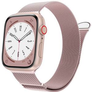 lot 67907 image: MARGE PLUS Compatible with Apple Watch Band UltraUltra 2, SE, Series 9 8 7 6 5 4 3 2 1 38mm 40mm 41mm 42mm 44mm 45mm 49mm Women and Men, Stainless Steel Mesh Loop Magnetic Clasp for iWatch Bands