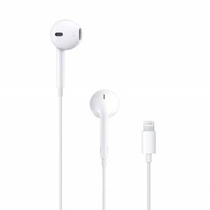 lot 67951 image: Apple EarPods Headphones with Lightning Connector, Wired Ear Buds for iPhone with Built-in Remote to Control Music, Phone Calls, and Volume