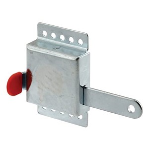 lot 67966 image: Prime-Line GD 52118 Inside Deadlock Heavy Duty Galvanized Steel Housing, Fits Most Garage Doors, Extra Protection as a Security Lock, 78 x 18In. (Single Pack)