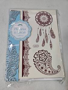 lot 67981 image: Henna & Lace Tattoos Pack