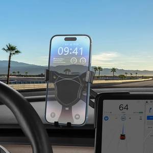 lot 68009 image: BASENOR Tesla Phone Mount Holder Model 3 Model Y Strong Adhesion 360° Adjustable Cell Phone Stand Tesla Interior Accessories Fit for All iPhone & Most Android (Not Fit 2024 Model 3)
