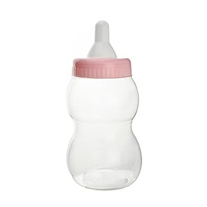 lot 68013 image: 13 Jumbo Milk Bottle Coin Bank Baby Shower Favors (Light Pink)
