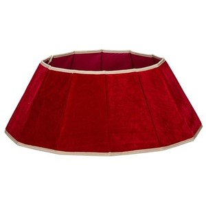 lot 68021 image: Blissun Christmas Tree Collar, Velvet Foldable Christmas Tree Ring, Christmas Tree Skirt for Artificial Christmas Trees Decoration