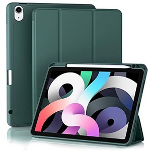 lot 68184 image: Akkerds Compatible with iPad Air 5th Generation Case 2022 iPad Air 4th Generation Case 2020 10.9 Inch with Pencil Holder Auto SleepWake,Trifold Stand Smart Case for iPad Air 54 Case, Pine Green