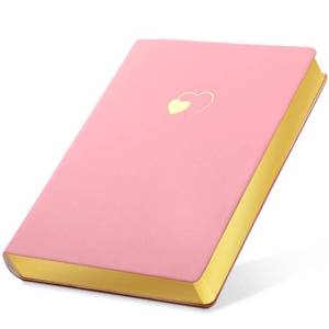 lot 68200 image: CAGIE Cute Diary Journal for Women A5 Lined Journals for Writing with Heart-Shaped Soft Cover Journal with 256 Gold Edged Pages, 5.9 � 8.3 Inches, Pink