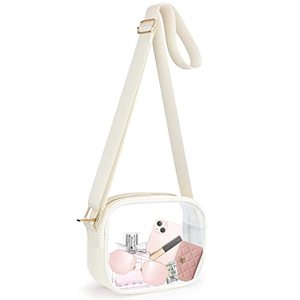 lot 66906 image: KETIEE Clear Bag Stadium Approved, Clear Crossbody Bag Clear Purse for Women See Through Clear Handbag with Adjustable Strap for Concerts Sports Festivals