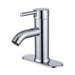 lot 66913 image: Commercial Chrome -Plated Bathroom Faucet Single Hole Single Handle Modern RV Vanity Sink Faucet Dressing Table Countertop Installation NICTIE