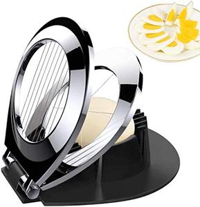 lot 66938 image: BIBURY Slicer for Hard Boiled Eggs, Egg Cutter Heavy Duty for Strawberry Mushroom Soft Fruit, Stainless Steel Wire with 3 Slicing Styles, Easy to Clean
