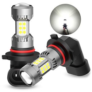 lot 66943 image: PHINLION 9006 HB4 LED Fog Light Bulbs, 3200 Lumens Super Bright, 6000K Xenon White Daytime Running Lights DRL Replacement Lamps for Cars, Trucks, SUVs