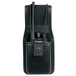 lot 66950 image: TAFTACFR Universal Radio Case Two Way Radio Holder Universal Pouch for Walkie Talkies Nylon Holster Accessories for Motorola MT500, MT1000, MTS2000 and Similar Models��Black Plain Artificial Leather