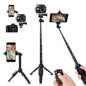 lot 67003 image: Selfie Stick ,40 Inch Extendable Selfie Stick Tripod and Phone Tripod Stand with Rechargeable Wireless Remote,Compatible with iPhone 11 Pro Xs X 8 7 6 Plus,Samsung Galaxy S8 S9 S10,Gopro,Camera