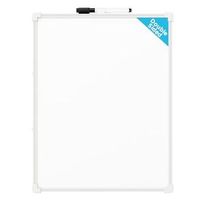 lot 67010 image: MaxGear Double-Sided Small Dry Erase Board, 14x11 Mini Hanging Whiteboard, Dry Erase White Board with a Black Dry Erase Marker, Portable Whiteboard for Students - Planning, Drawing, Memo, to Do List