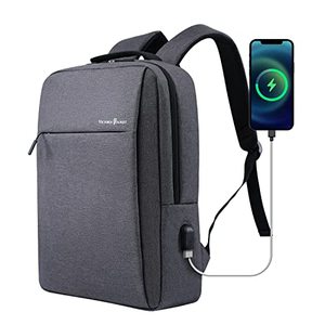 lot 67020 image: Victoriatourist Laptop Backpack 15.6 Inch, Business Slim Durable Travel Backpacks with USB Charging Port, College Computer Bag Gifts for Men and Women Fits Notebook (Grey)