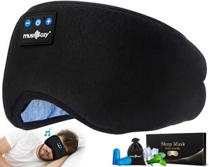 lot 67024 image: MUSICOZY Sleep Headphones Bluetooth 5.2 Headband Sleeping Eye Mask for Mom Women Men Wireless Music Earbuds Earphones for Side Sleepers Built-in HD Speakers Cool Gadgets Unique Gifts