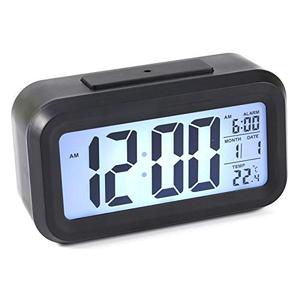 lot 67027 image: Kuuleyn Small LED Digital Alarm Clock,Battery Clock,LED Backlight Snooze Desk Alarm Clock Temperature Calendar Display Local