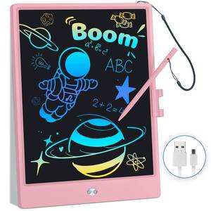 lot 67028 image: LCD Writing Tablet Doodle Board - Rechargeable 10 Inch Colorful Drawing Board,Drawing Tablet Erasable Electronic Drawing Pads,Educational Toys Gift for 3 4 5 6 7 8 Years Old Kids Toddler (Pink)