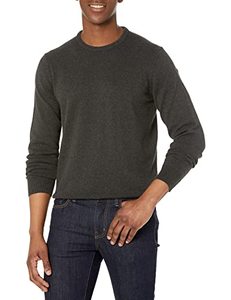 lot 67735 image: Amazon Essentials Mens Crewneck Sweater (Available in Big & Tall), Charcoal Heather, Large