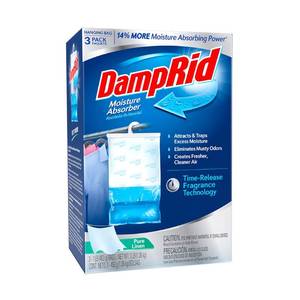lot 68227 image: DampRid Pure Linen Hanging Moisture Absorber, 16 oz., 3 Count- Eliminates Musty Odors for Fresher, Cleaner Air, Ideal for Closet, 14% More Moisture Absorbing Power