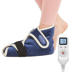 lot 68234 image: 1 Pack Electric Heated Foot Ankle Warmer - Feet Heating Pad Deep-penetrating Heat for Achilles Tendinitis &amp Plantar Fasciitis - Auto Shut Off &amp 86-158 Foot Brace Women Men
