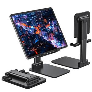 lot 68253 image: Anozer Tablet Stand Foldable & Adjustable, Portable Monitor Stand 5.55  3.94 Wide, Fit for iPad Holder Stand Compatible with iPad Pro 11, 12.9for iPad 10.9 Surface Pro Portable Monitor 4.7-15.6