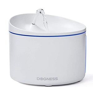lot 68256 image: DOGNESS Pet Water Fountain, Healthy and Hygienic Drinking Fountain Super Quiet Flower Automatic Electric Water Bowl for Dogs, Cats, Birds (3.2L, White)