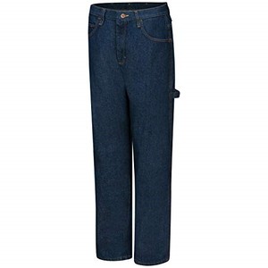 lot 68263 image: Red Kap Mens Loose Fit Dungaree, Dark Wash, 38x30