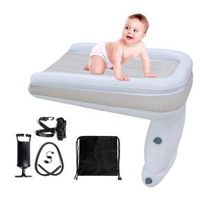 lot 68264 image: HYMIC Inflatable Airplane Car Bed for Toddler, Baby Travel Plane Bed with Hand Pump,Fly Traval Kids Bed Fits Most Airplane Seats, Car Seat for Convenient Toddler Travel, Safe to Use Child Sleeper Bed