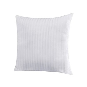 lot 68699 image: EvZ Homie Premium Stuffer Pillow Insert Sham Square Form Polyester, 20 L X 20 W, Standard White Striped, for 20 Covers