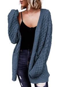 lot 68707 image: Dokotoo Light Blue Sweater for Women 2023 Fashion Trendy Loose Casual Fall Thick Long Sleeve Open Front Long Chunky Cable Knit Cardigan Sweater Outerwear Coat with Pockets Small