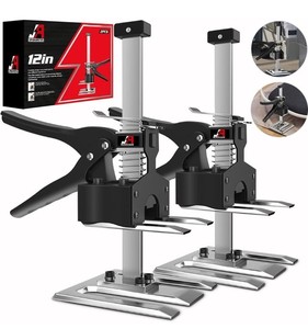lot 68740 image: JANNIRESS Arm Tool Lift 2PCS, 12 In Labor-Saving Handle, Wall Tile Locator, Multi-Function Height Adjustment Lifting Device, Doors.
