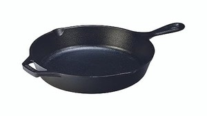 lot 68741 image: Lodge 10.25 Inch Cast Iron Pre-Seasoned Skillet �� Signature Teardrop Handle - Use in the Oven, on the Stove, on the Grill, or Over a Campfire, Black