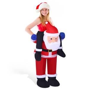 lot 69730 image: Jenaai Christmas Inflatable Costume for Adults Men Women Xmas Funny Riding Costume Inflatable Suit (Santa Claus)