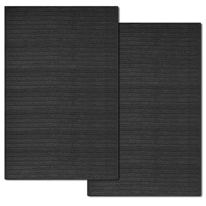 lot 69767 image: ZUPERIA Supreme Edition Bath Matts 950 GSM - 22 x 34 Inches, 100% Cotton Lint-Free Bath Matts Floor Towel Set - Not a Bathroom Rug Highly Absorbent & Soft Bathtub Mat (2 Pack, Grey)