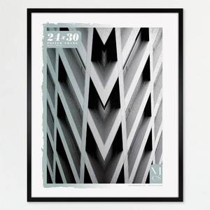 lot 60252 image: MCS Gallery Foundation Poster Frame, Picture Frame For Wall Art, Black, 24 x 30 Inch, Single