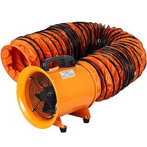 lot 60256 image: OrangeA Utility Blower Fan 8 inch Portable Ventilator High Velocity Utility Blower Mighty Mini Low Noise with 5M Duct Hose (8 inch Fan with 5M Hose)