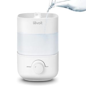 lot 60257 image: LEVOIT Top Fill Humidifiers for Bedroom, 2.5L Tank for Large Room, Easy to Fill & Clean, 26dB Quiet Cool Mist Air Humidifier for Home Baby Nursery & Plants, Auto Shut-off and BPA-Free for Safety, 25H