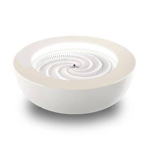 lot 60265 image: Homedics Drift Sandscape, Kinetic Sand, Perpetual Motion Machine, Zen Garden, Meditation Accessories, Decorative Sandscape, Bluetooth, iOS, Android, by Homedics (21 Inch (Large), Cream)