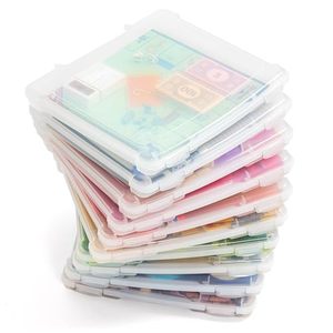 lot 60310 image: RIS USA 10 Pack Fits 8.5 x 11 Portable Project Storage Case with Snap-Tight Latch, Organize Board Games Puzzle Magazine Document Craft Paper Hobby Art Supplies, Clear 10 Count