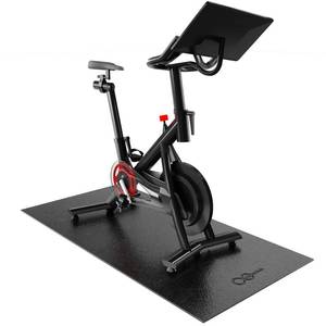 lot 60273 image: Cycleclub Exercise Bike Mat - 6mm Thick Under Bike Trainer Mat for Stationary Indoor Spin Bikes, Hardwood Floor Carpet - Black Gym Equipment Mat