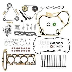 lot 60708 image: Head Gasket Set & Timing Chain Kit & Water Pump, Compatible with 2009-2017 Chevy Captiva Cobalt Equinox HHR Malibu, Buick Lacrosse Regal Verano, GMC Terrain, Pontiac 2.2 2.4L Engine, 9-4201S HS26517PT