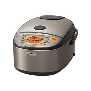 lot 60539 image: Zojirushi NP-HCC18XH Induction Heating System Rice Cooker and Warmer, 1.8 L, Stainless Dark Gray