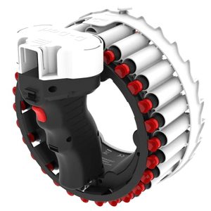 lot 60540 image: D-DART Cyclone Blaster - Fully Automatic Motorized and Rapid Fire Blaster Toy - 56 Darts �� Compatible with Most Darts on The Market - for Kids, Teens and Adults